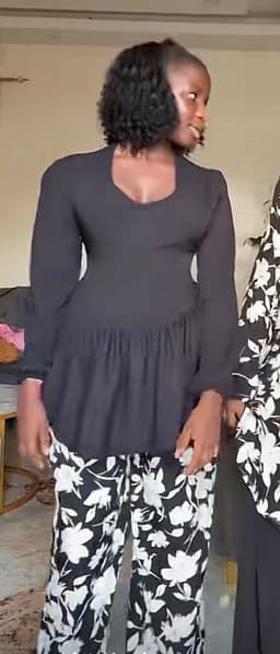 Ensemble taille basse fleurette  1